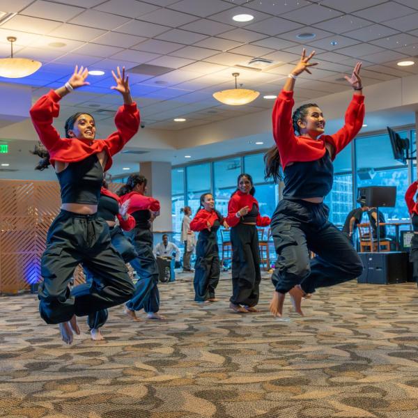 Dance team performing at the AAPI All New Year Festival