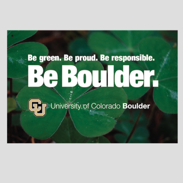 Be green. Be proud. Be responsible