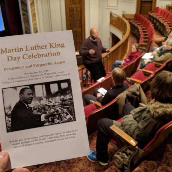 MLK Day event program.
