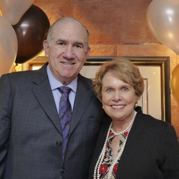 College of Music Dean Emeritus Dan Sher, left, and his wife, Boyce Reid Sher