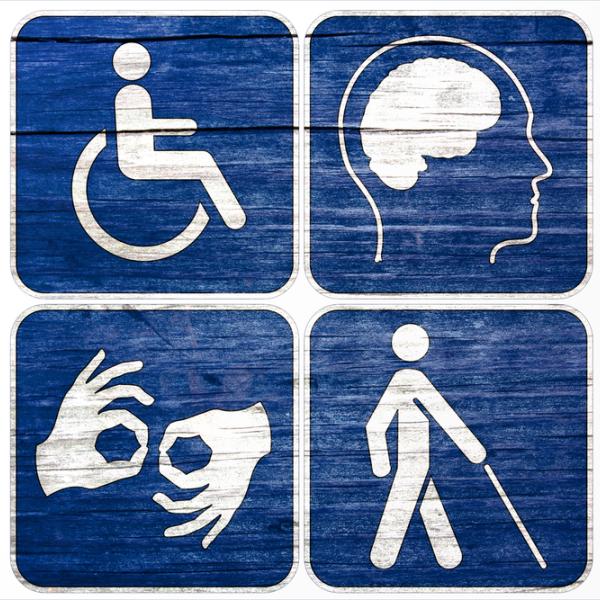Signs regarding accessibility issues