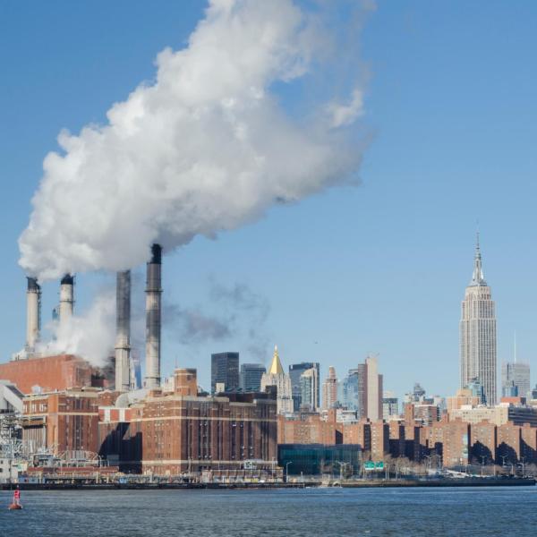 Smoke stacks in New York City