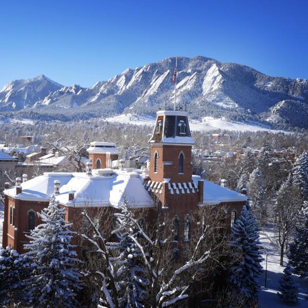 Old Main in winter