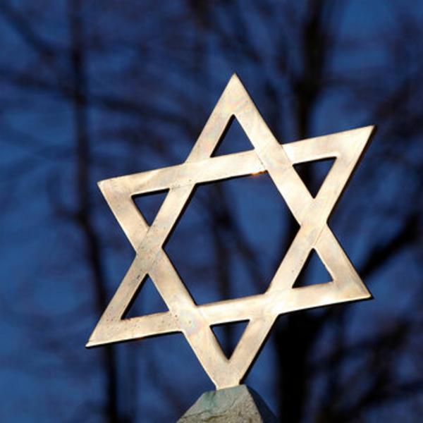 Star of David atop a gravestone