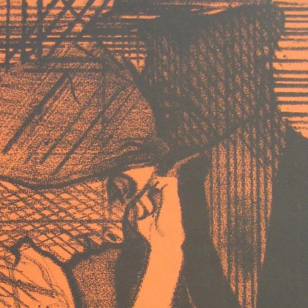 Sleeping Fires by Ronald B. Kitaj, part of The Artist's Gesture exhibit
