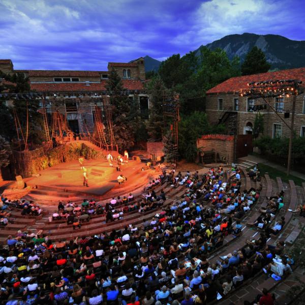 Colorado Shakespeare Performance in the Mary Rippon Outdoor Theatre