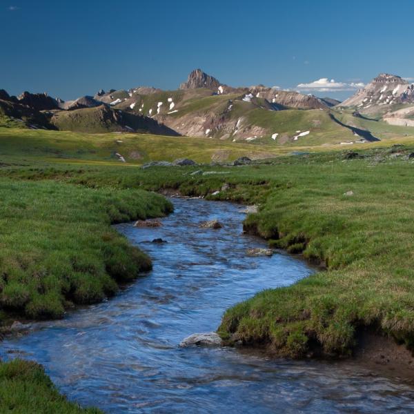 River and mountains