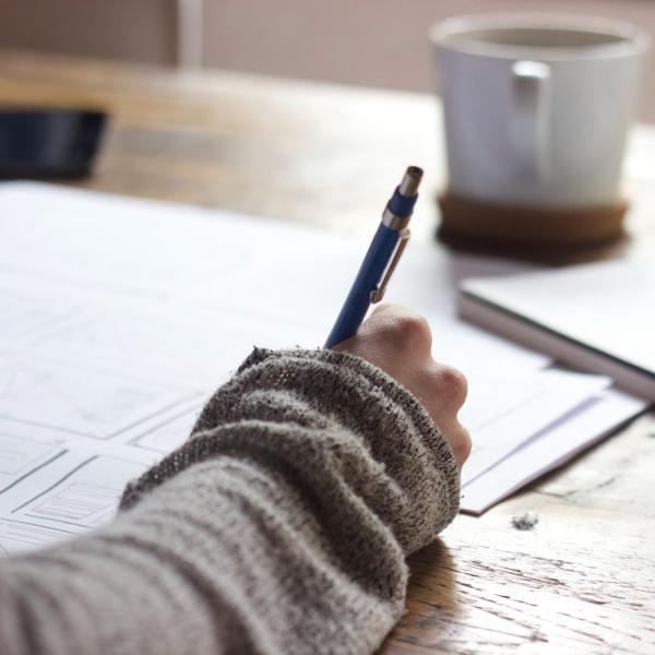 person taking notes