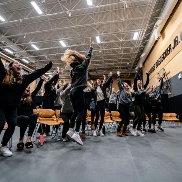 The Buffs celebrate being selected for the NCAA Tournament