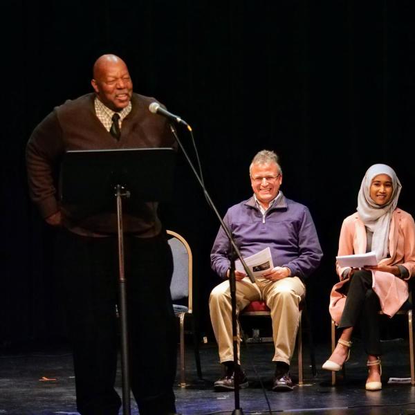 Alphonse Keasley, associate vice chancellor for diversity, equity and community, speaks at the MLK Day Celebration.