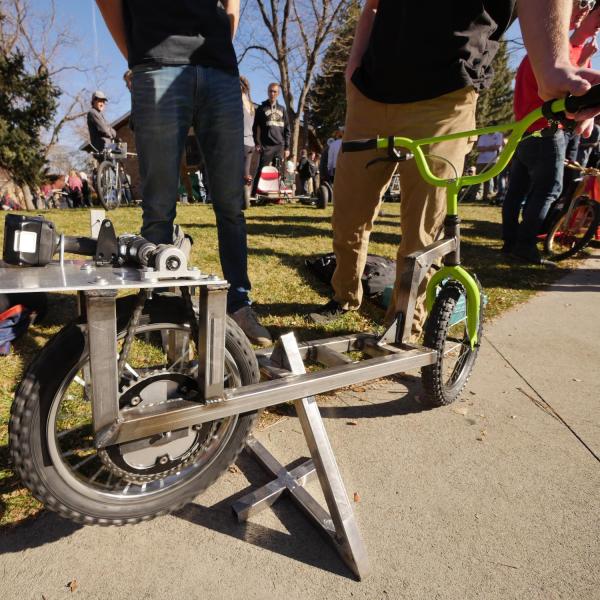 Mechanical Engineering drill-powered vehicle contest
