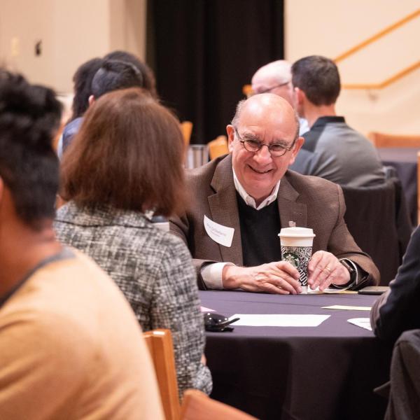 Chancellor Phil DiStefano joined other CU Boulder leadership to meet informally with members of the CU community in small groups. Photo by Glenn Asakawa.