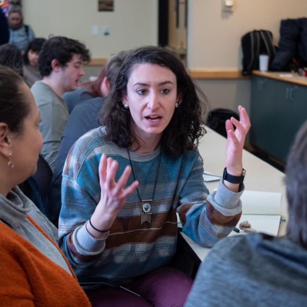 Speakers, staff and participants listen and discuss points on the session titled “Cultural Appropriation is Real, but What Exactly is it?” at the CU Boulder 2020 Spring Diversity Summit. (Photo by Glenn Asakawa/University of Colorado)