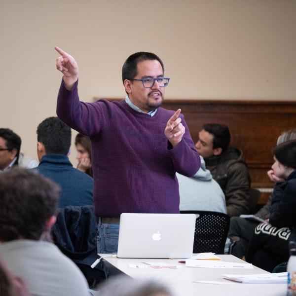 Speakers, staff and participants listen and discuss points on the session titled “Cultural Appropriation is Real, but What Exactly is it?” at the CU Boulder 2020 Spring Diversity Summit. (Photo by Glenn Asakawa/University of Colorado)