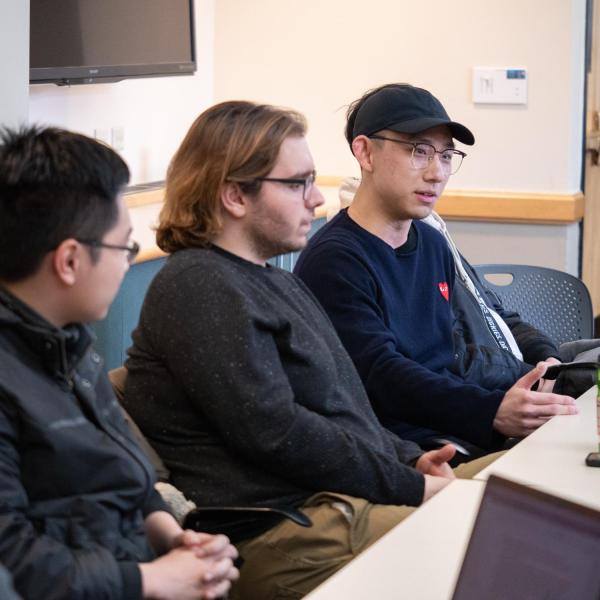 A panel of international students tell their stories in a session titled “Listening to International Students' Voices” at the CU Boulder 2020 Spring Diversity Summit. (Photo by Glenn Asakawa/University of Colorado)