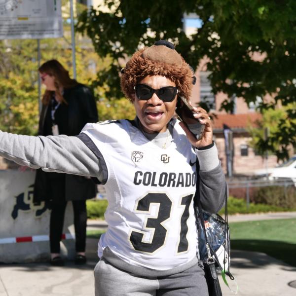 Family Weekend at CU Boulder on October 16, 2021. (Photo by Glenn Asakawa/University of Colorado)