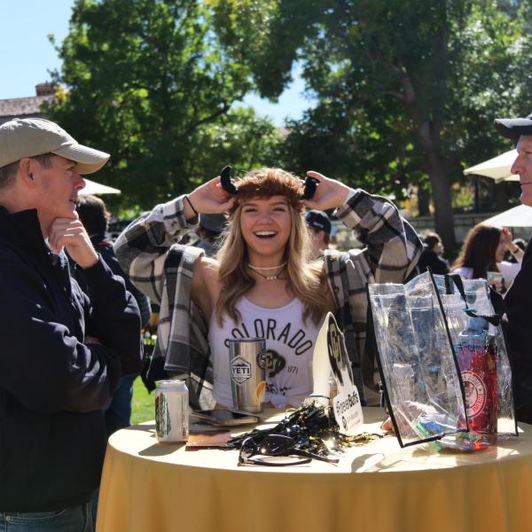 Family Weekend at CU Boulder on October 16, 2021. (Photo by Glenn Asakawa/University of Colorado)