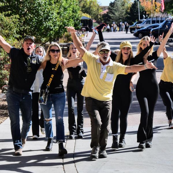 Family Weekend at CU Boulder on October 16, 2021. (Photo by Glenn Asakawa/University of Colorado)