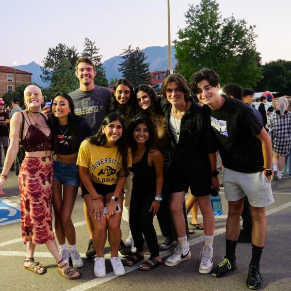 First year students attend 2021 Kickoff and Spirit Night at Folsom Field on Aug. 20, 2021. (Photo by Glenn Asakawa/University of Colorado)
