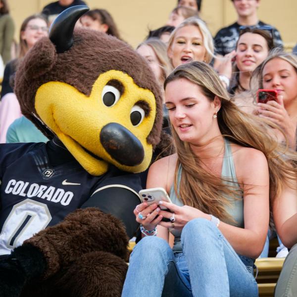 First year students attend 2021 Kickoff and Spirit Night at Folsom Field on Aug. 20, 2021. (Photo by Glenn Asakawa/University of Colorado)