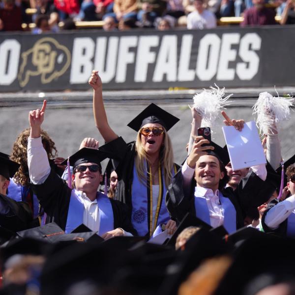 Students, parents, families, faculty, staff, guests and leadership celebrate their accomplishments at the commencement ceremony