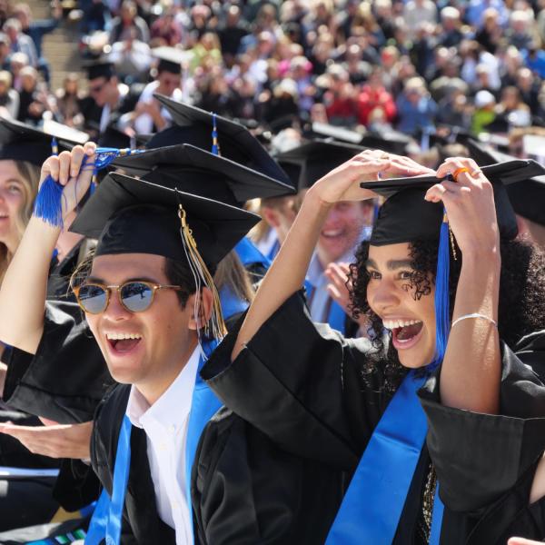 Students, parents, families, faculty, staff, guests and leadership celebrate their accomplishments at the commencement ceremony