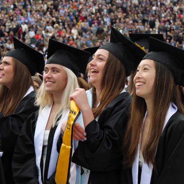 Students, parents, families, faculty, staff, guests and leadership celebrate their accomplishments at the commencement ceremony
