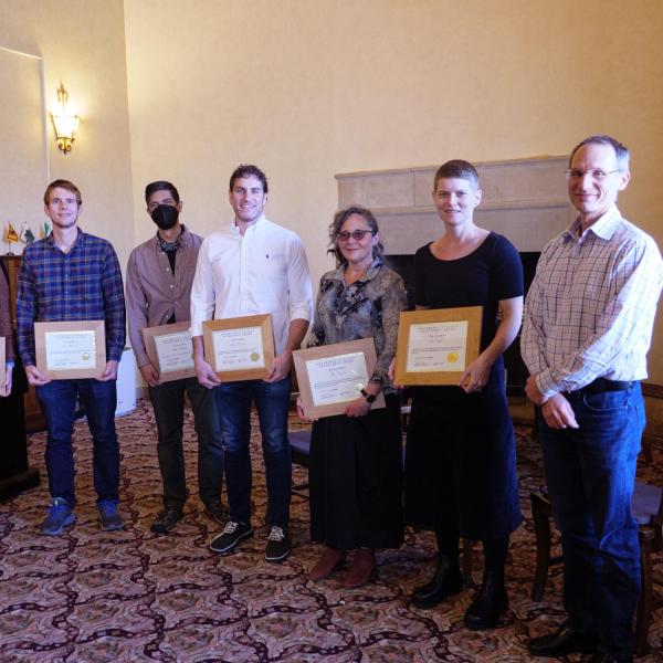 Group photo of Provost's Achievement awardees