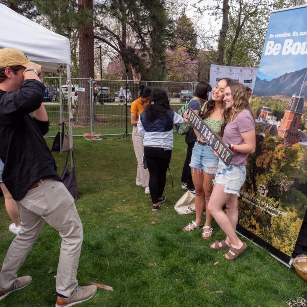 Graduating students celebrating at Grad Bash