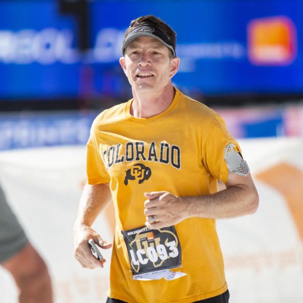 Participants finish up the race and celebrate at Folsom Field.