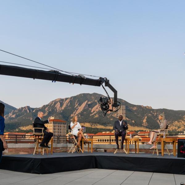 'ABC This Week' was live from the top of the Champions Center bright and early on the morning of Sept. 6.