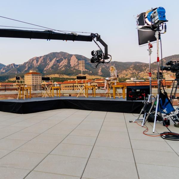 'ABC This Week' was live from the top of the Champions Center bright and early on the morning of Sept. 6.
