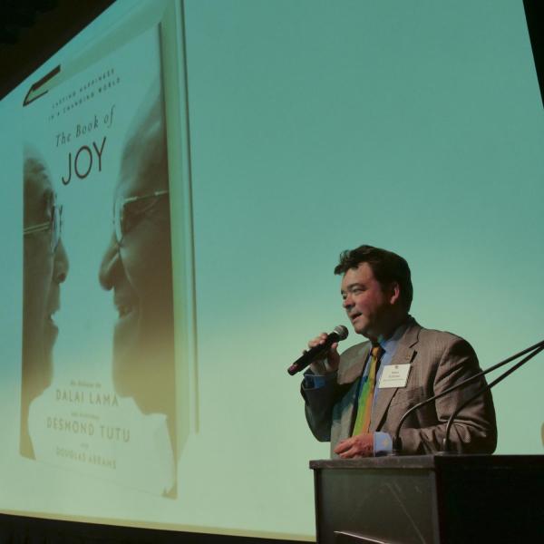 Dean of University Libraries Robert McDonald speaks to attendees