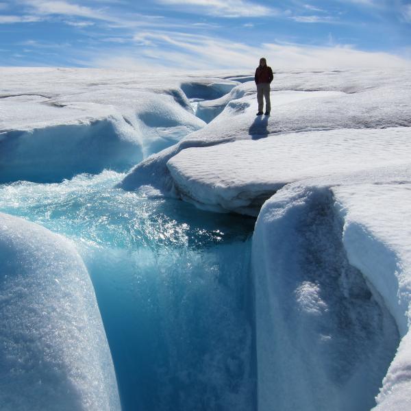 Alexis Ault on Barnes Ice Cap