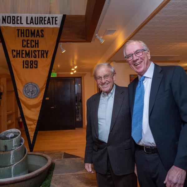 Thomas Cech is celebrated at an event marking the 30th anniversary of his Nobel Prize in Chemistry.