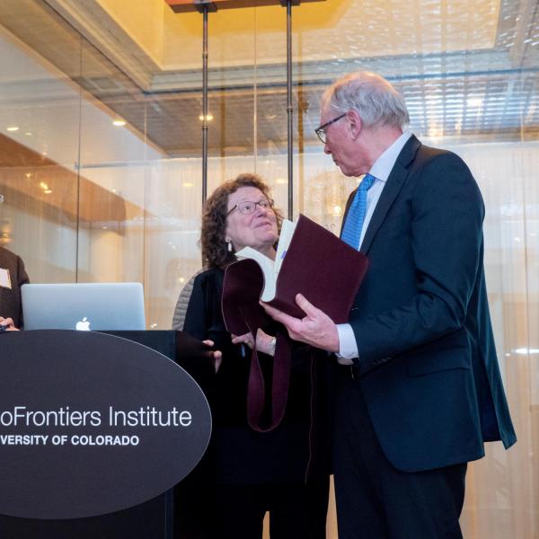 Thomas Cech is celebrated at an event marking the 30th anniversary of his Nobel Prize in Chemistry.