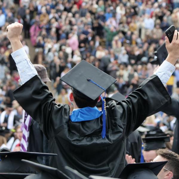 Students, parents, families, faculty, staff, guests and leadership celebrate their accomplishments at the commencement ceremony