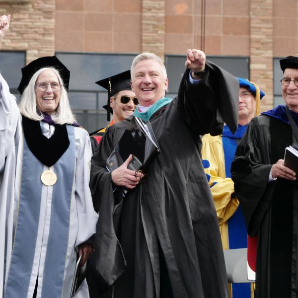 Students, parents, families, faculty, staff, guests and leadership celebrate their accomplishments at the commencement ceremony
