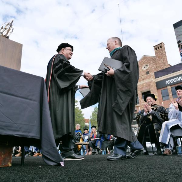 Students, parents, families, faculty, staff, guests and leadership celebrate their accomplishments at the commencement ceremony