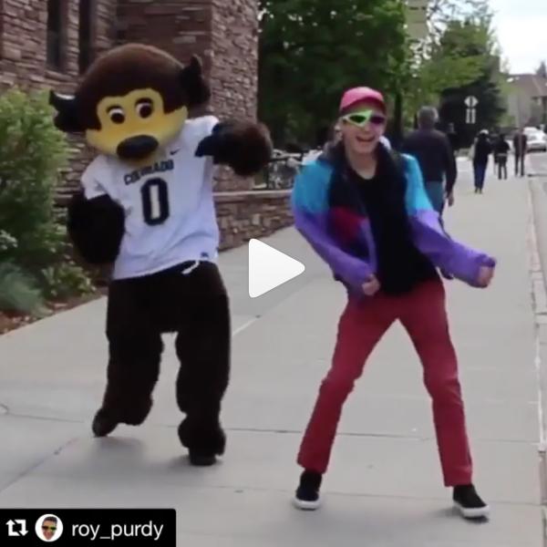 We love @roy_purdy dancing with @chipthebuffalo! http://bit.ly/2CgzAmn