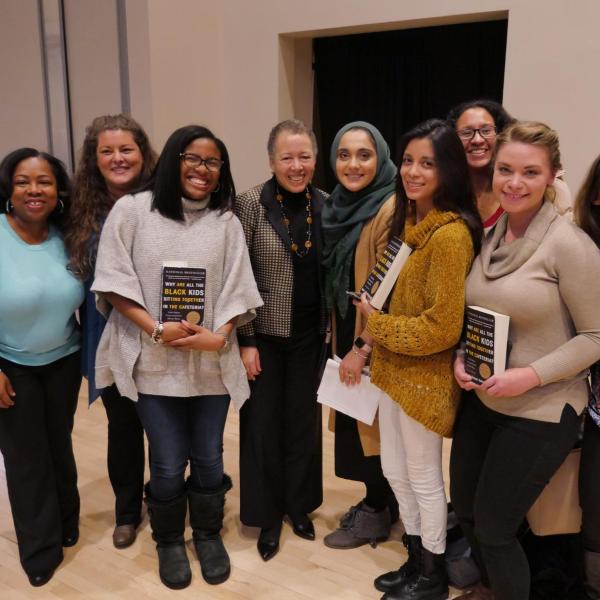 Beverly Tatum poses with fans during the Diversity and Inclusion Summit. Photo by Casey A. Cass.