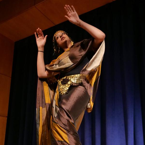 A dancer performs during the CU Live! Student Performances session at the Diversity and Inclusion Summit. Photo by Casey A. Cass.