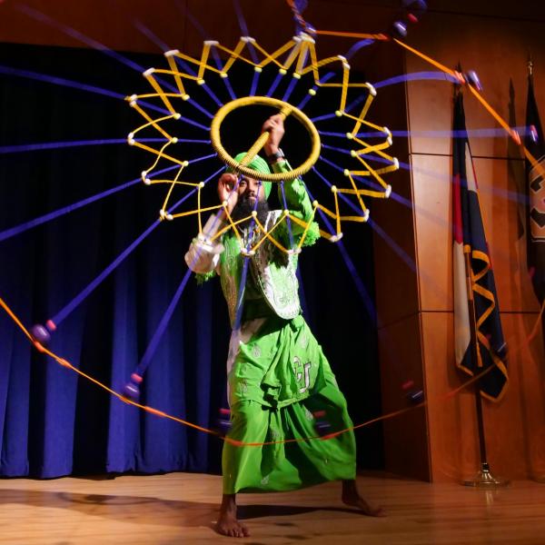 A dancer performs during the CU Live! Student Performances session at the Diversity and Inclusion Summit. Photo by Casey A. Cass.