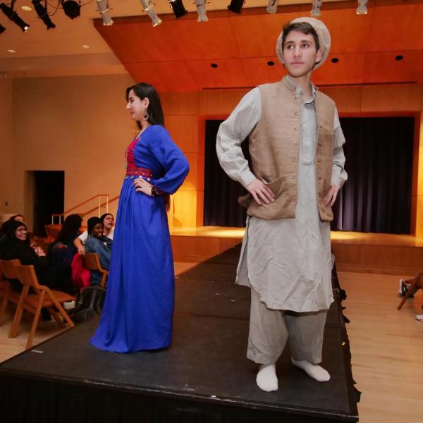 Models work the runway during the CU Live! Student Performances session at the Diversity and Inclusion Summit. Photo by Casey A. Cass.