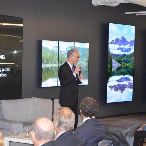 CU President Mark Kennedy participates in CU Advocacy Day on Jan. 29, 2020, a chance to hear from higher education leaders, elected officials and CU experts. (Photo provided by University of Colorado)