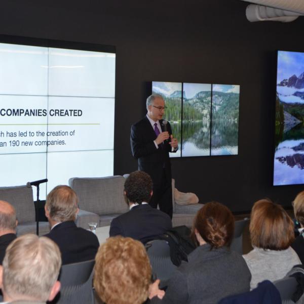 CU President Mark Kennedy participates in CU Advocacy Day on Jan. 29, 2020, a chance to hear from higher education leaders, elected officials and CU experts. (Photo provided by University of Colorado)