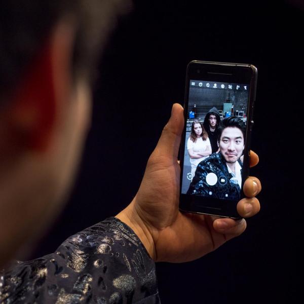 Student actors pose for a publicity still for the CU Theatre & Dance production of “Everyman.” Photo by Glenn Asakawa.