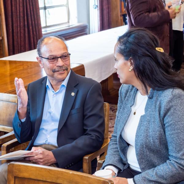 Faculty attend the 2019 fall convocation celebrating faculty. (Photo by Patrick Campbell/University of Colorado)