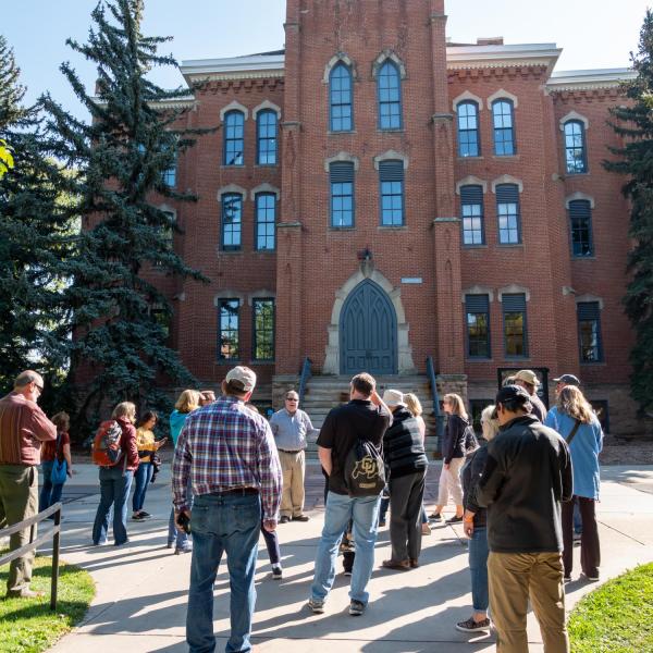 Families converged on the CU Boulder campus for the 2019 Family Weekend festivities on Oct. 4, 2019. (Photo by Patrick Campbell/University of Colorado)