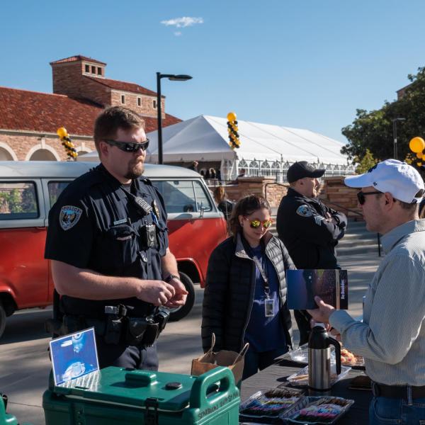 Families converged on the CU Boulder campus for the 2019 Family Weekend festivities on Oct. 4, 2019. (Photo by Patrick Campbell/University of Colorado)